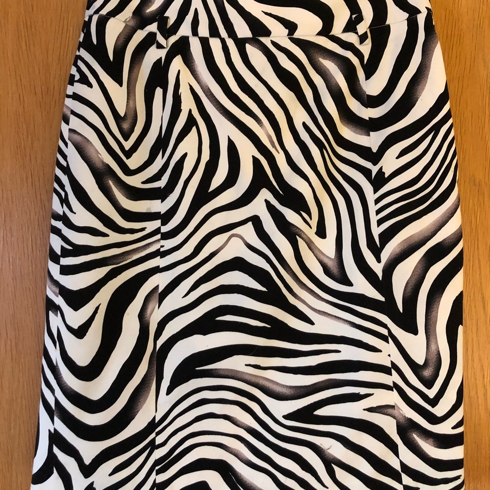 Zebra Print Skirt